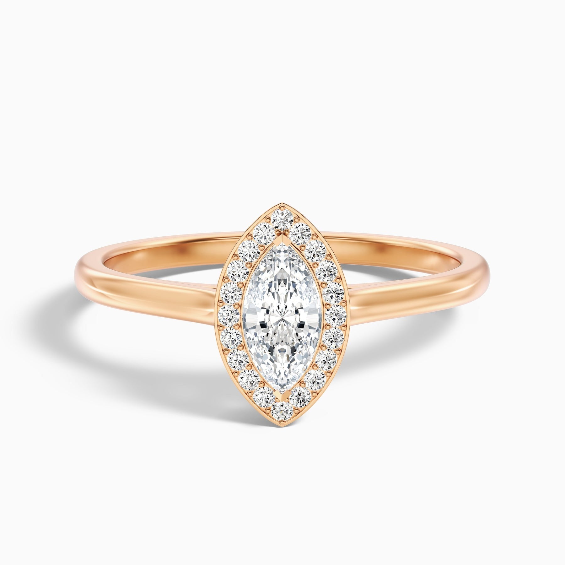 Sapphire Carla 1 Carat Marquise Halo Lab Grown Diamond Ring